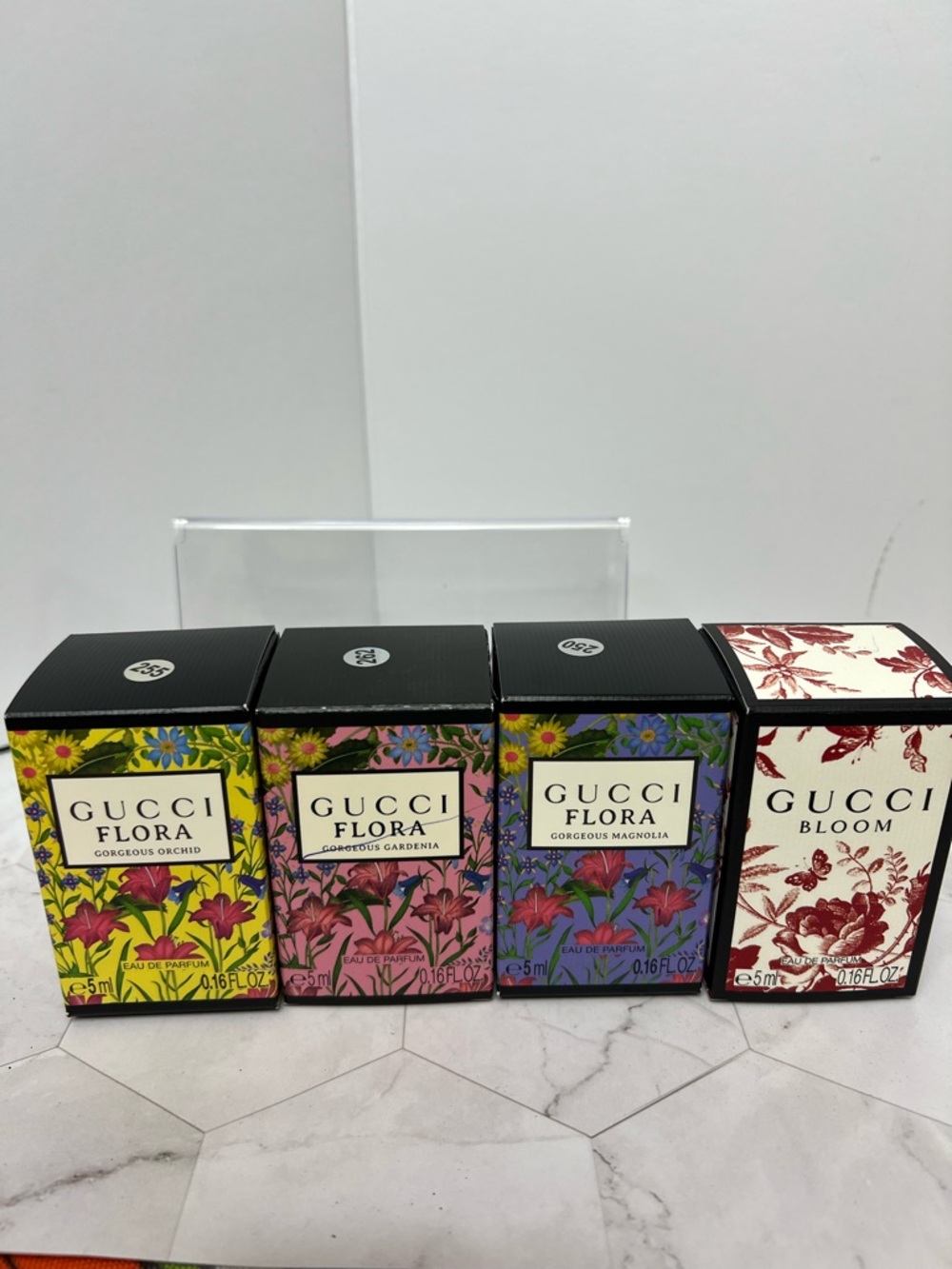 Gucci Flora Mini Fragrance Set - Yellow, Pink, Blue, White